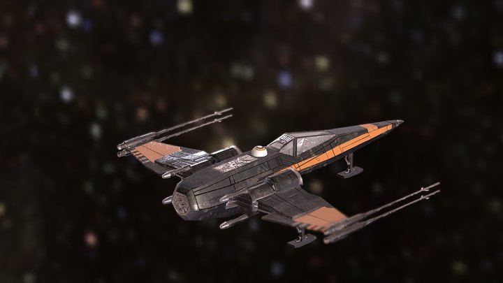 Poe's Xwing 3D Model