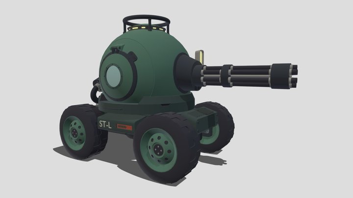 tank sphere concept 3D Model