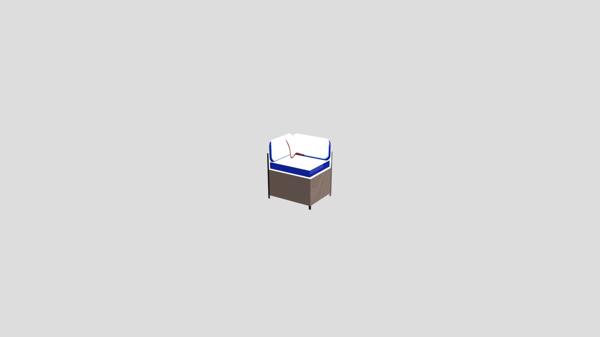 a low poly sofa set