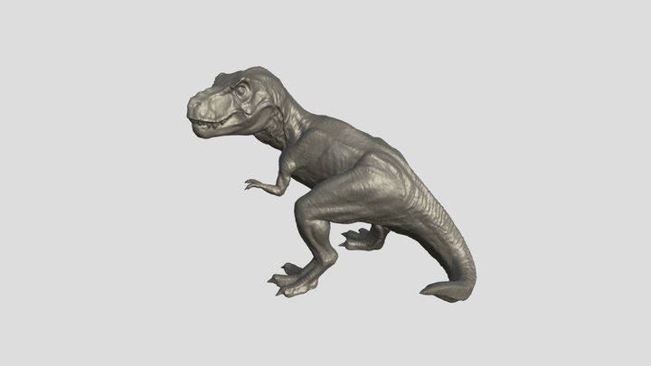 Dinosaurs Scanning by CR-Scan Lizard 3D Model