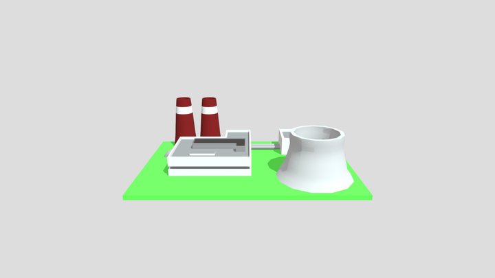 Usina Nuclear 3D Model