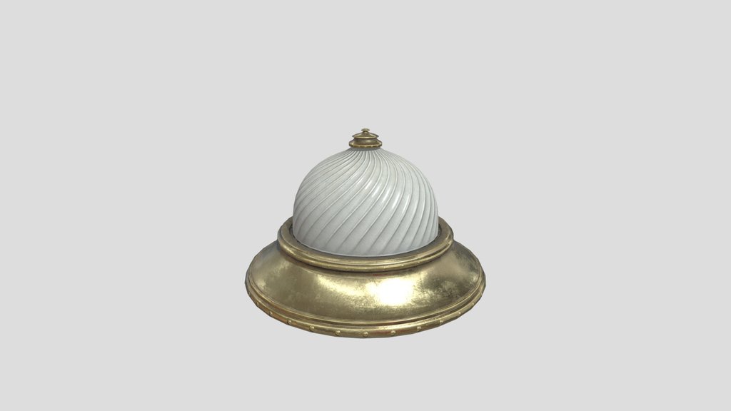 Flush Mount Gold Ceiling Lamp