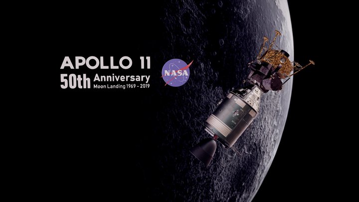 Apollo command, Service module and Lunar Module 3D Model