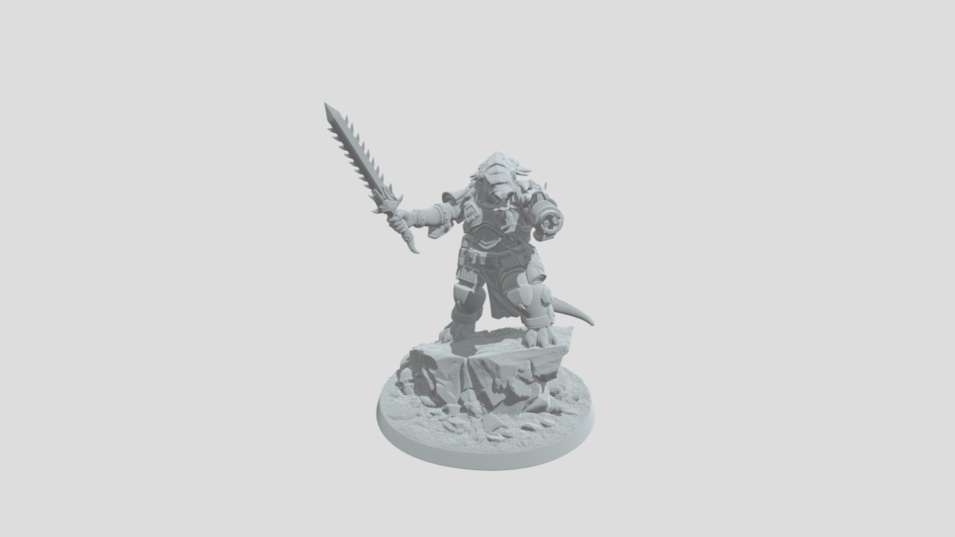 Lizard Warlord with Plasma Sword - 3D model by EnvigorDev [2255f45 ...