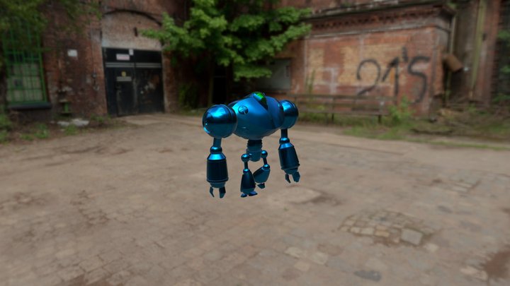 Robot B 3D Model