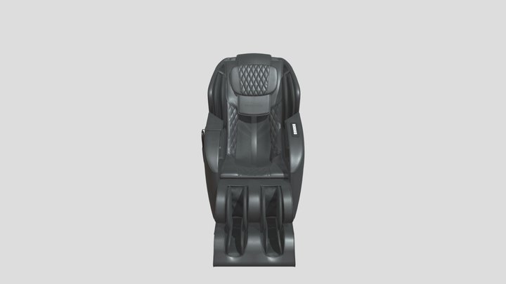Athletic- Pro-black- Rebalanse- Massage- Chair 3D Model