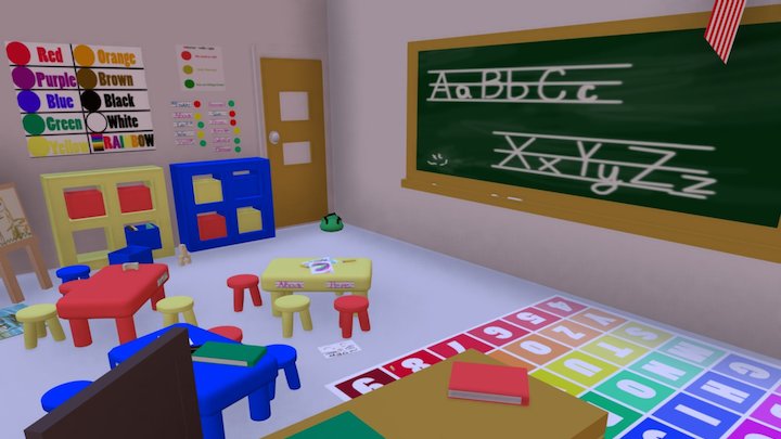 Classroom 3D Model
