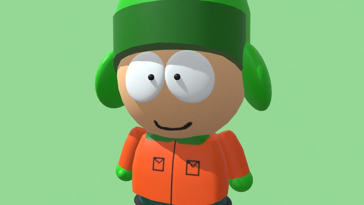 Kyle Broflovski - South Park 3D Model 3D Model