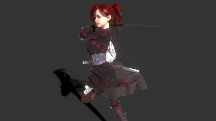 katana少女 3D Model