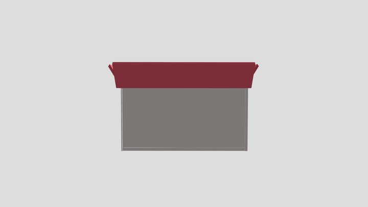 3d Box Model With Items In It 3D Model