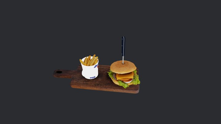 Veg Burger 3D Model
