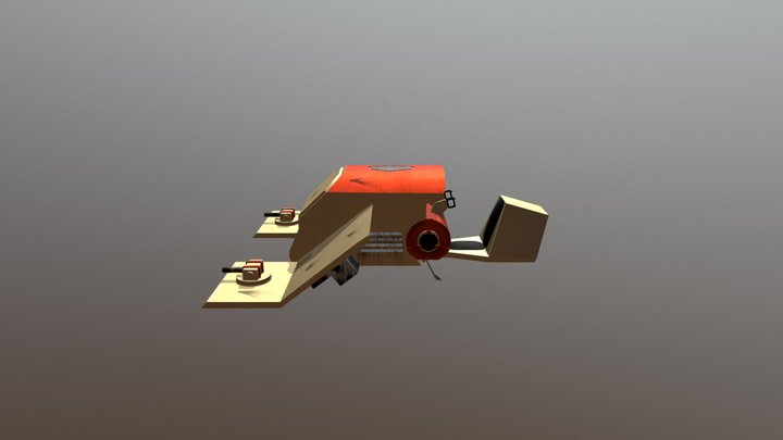 1 Man Swamp Speeder 3D Model