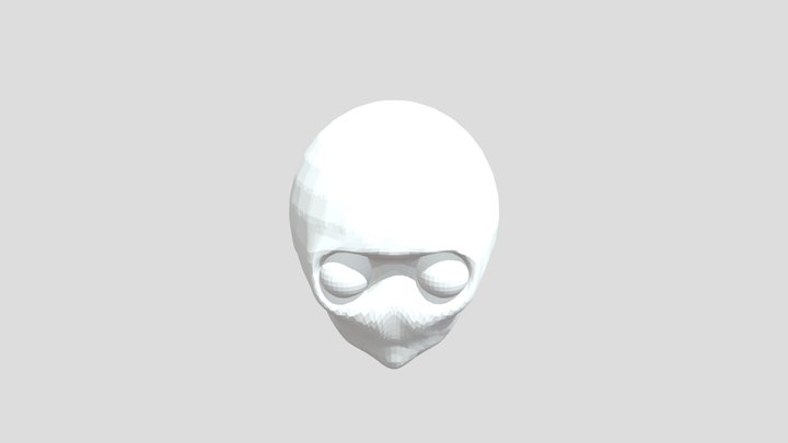 AlienHead 3D Model