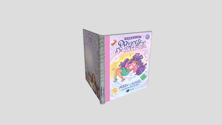 LIVRO PRINCESA DESASTRADA / BOOK 3D Model