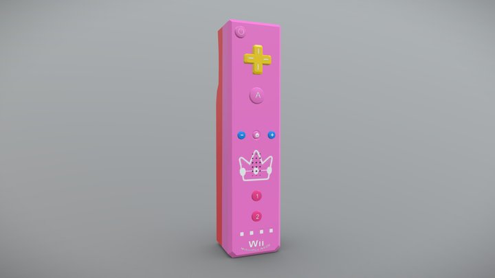 Wii Remote - Princess Peach 3D Model