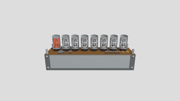 NixieTimer 3D Model