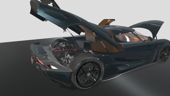 Koenigsegg Regera Open Version 3D Model