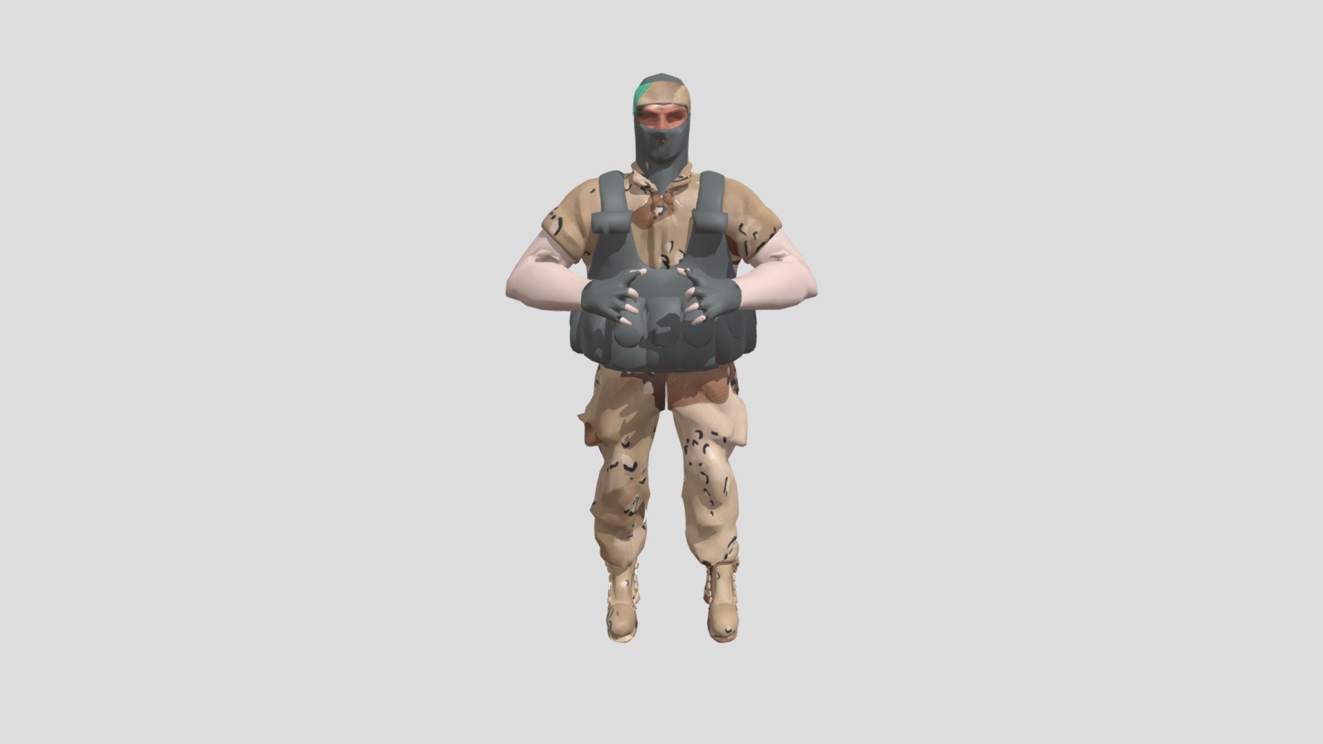 Terrorist Low Poly