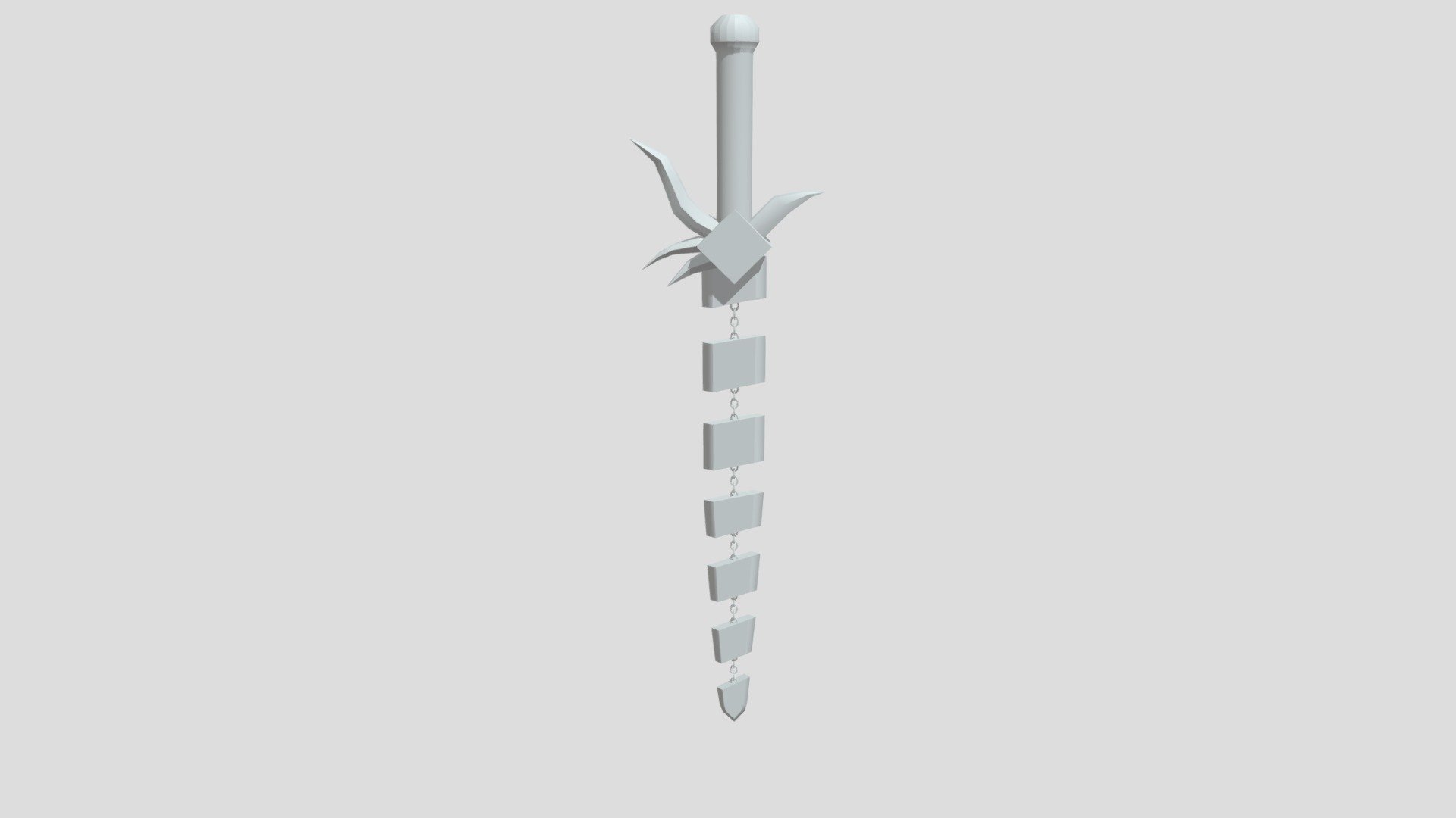 Chain Sword Blockout - 3D model by BSBriggs [226357a] - Sketchfab