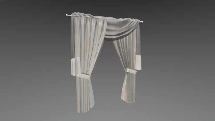 Curtains 3D Model