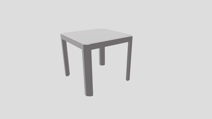 Plastic Table 3D Model