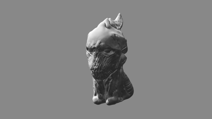 Monster Bust in ZBrush 3D Model