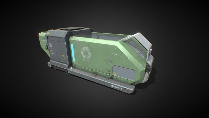 SciFi Container 3D Model