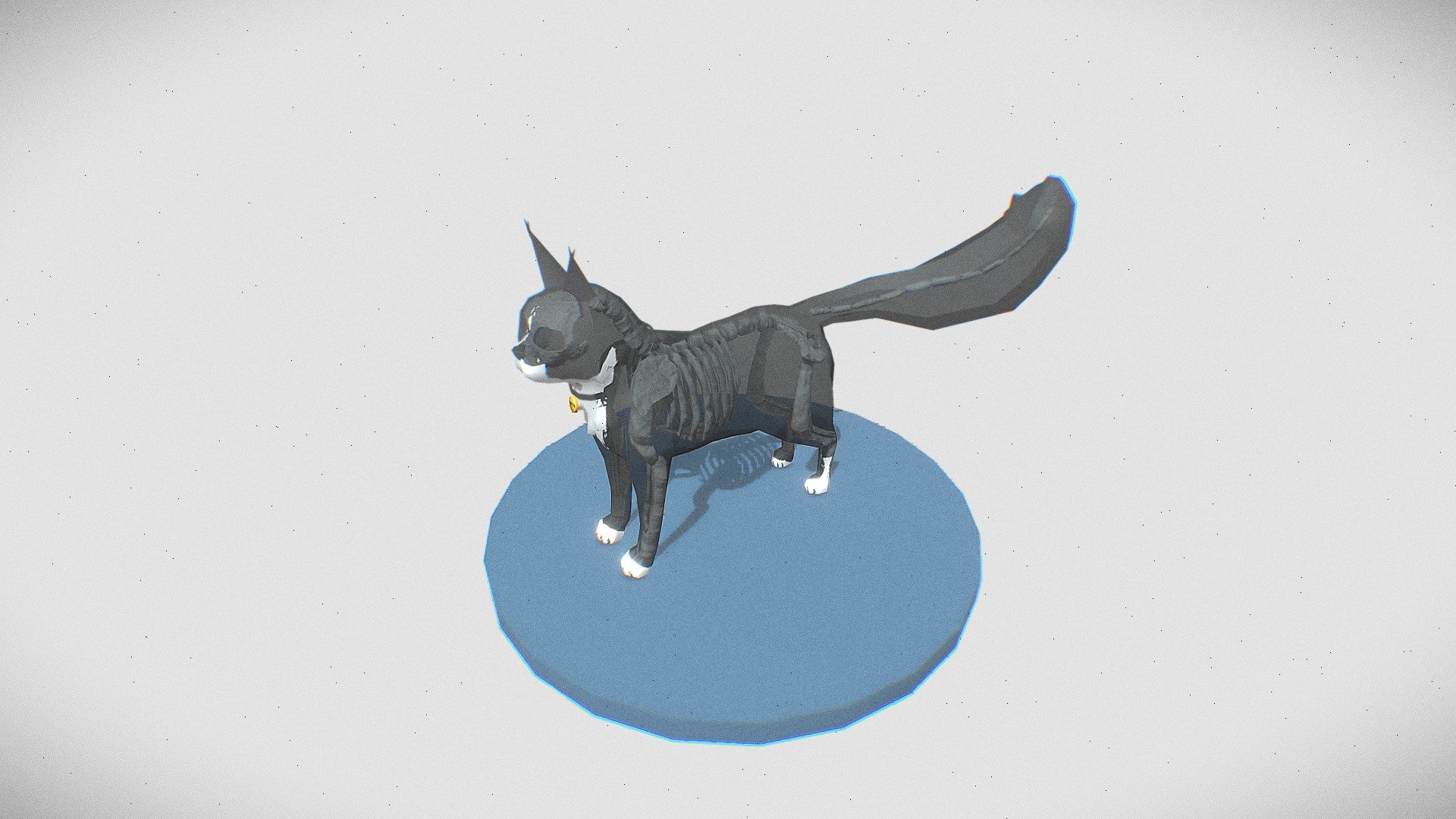 Skeletal Cat Model - 3D model by ZamScram [2269a61] - Sketchfab