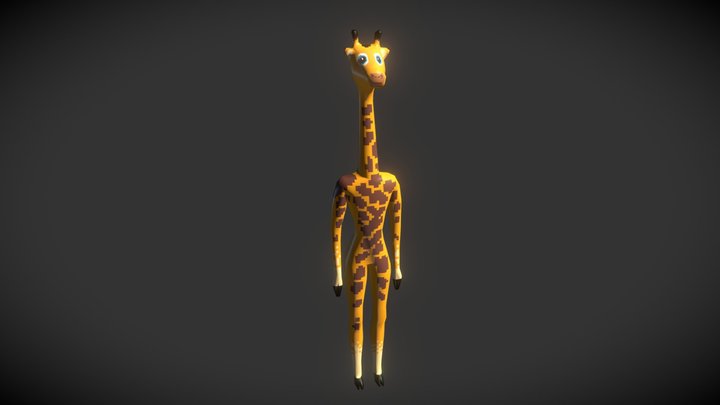 Miss Giraffe 3D Model