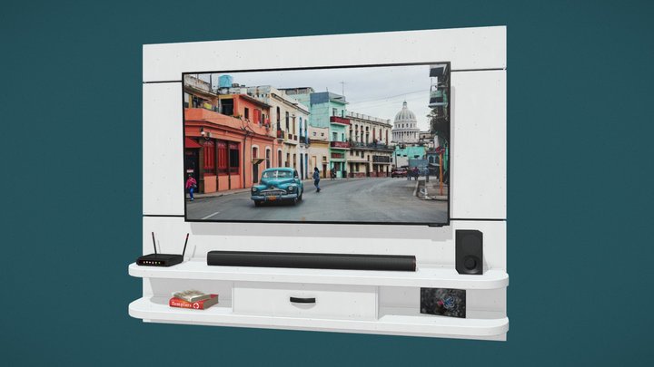 Wall Mounted TV Shelf Board (Free) – Free 3D Model STL