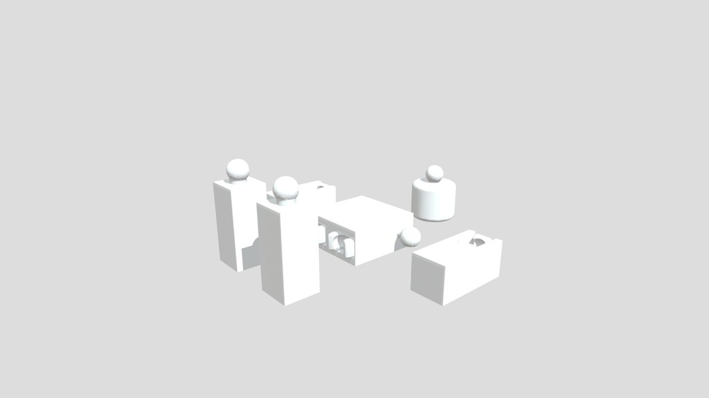 Articulated 3d printable robloxian r6