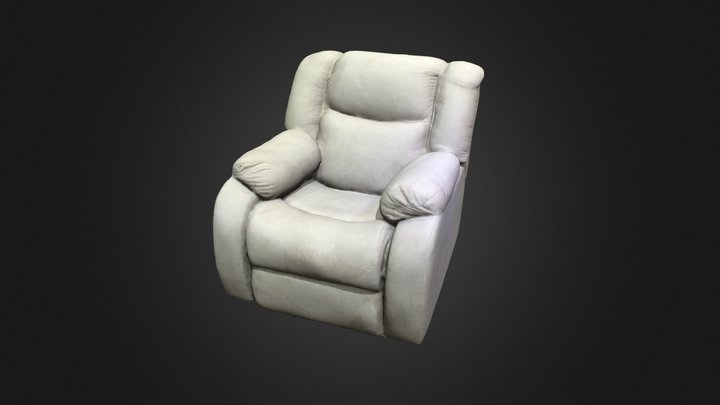 Classic beige armchair 3D Model