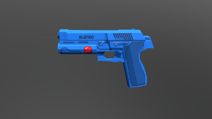 Crisis Pistol 3D Model
