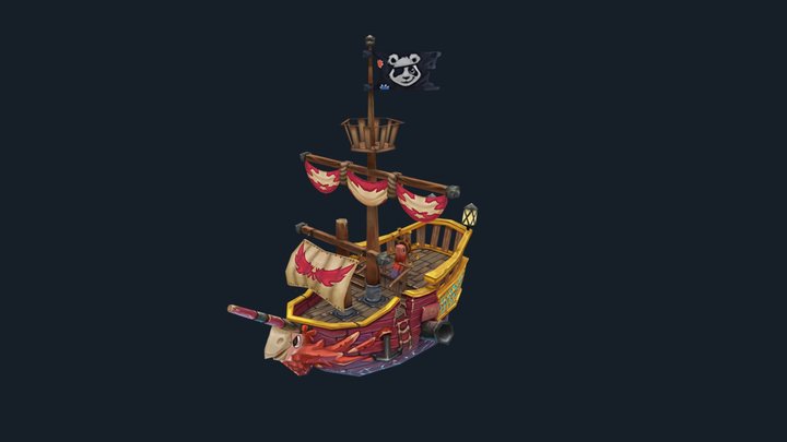 Zoo 2 Animal Park: Pirate Ship! 3D Model