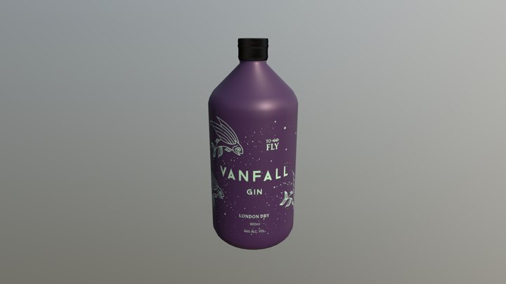 Vanfall Gin - To Fly - 900ml 3D Model
