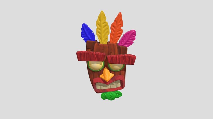 Aku Aku from Crash Bandicoot 3D Model