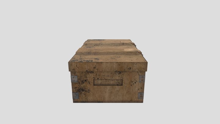 Wooden Box 3D Model