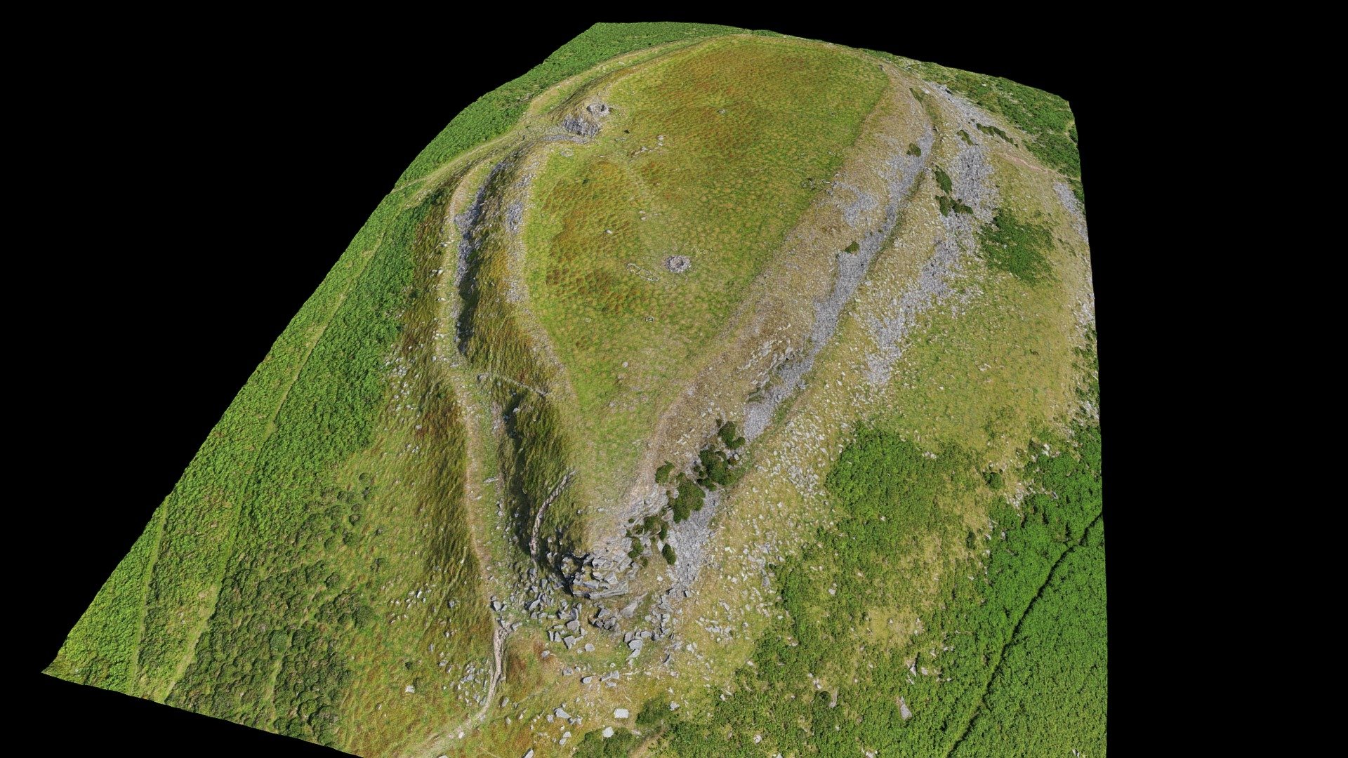 Table Mountain, Crickhowell - Download Free 3d Model By Whitcomberd 