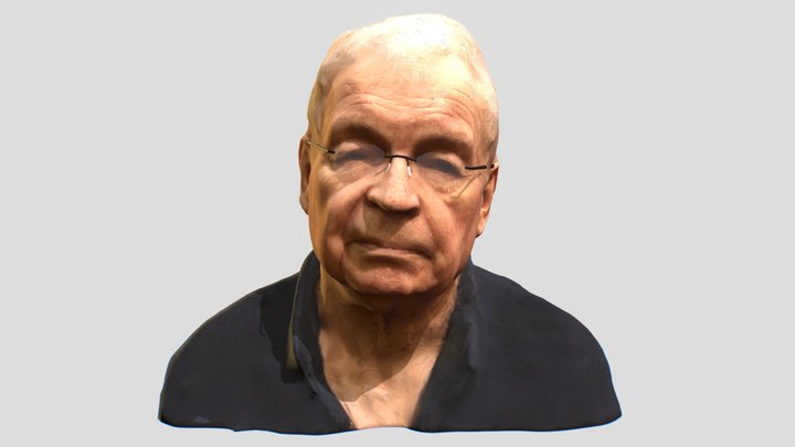 Male Head 3D Scan - Animation Test 3D Model