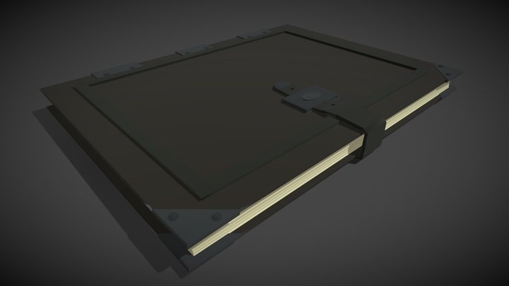 Highpoly Comicstyle Book 3D Model
