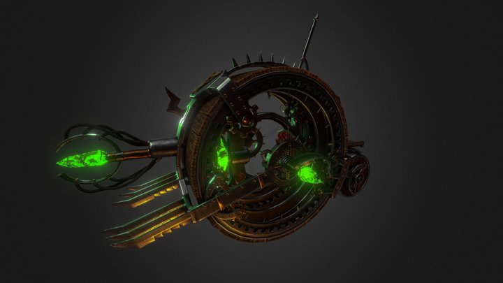 Warhammer Skaven DoomWheel 3D Model