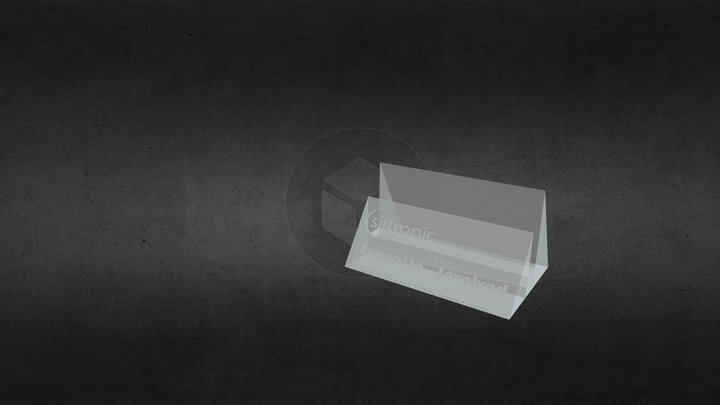 Siltronic Crystal Namecard Holder 3D Model