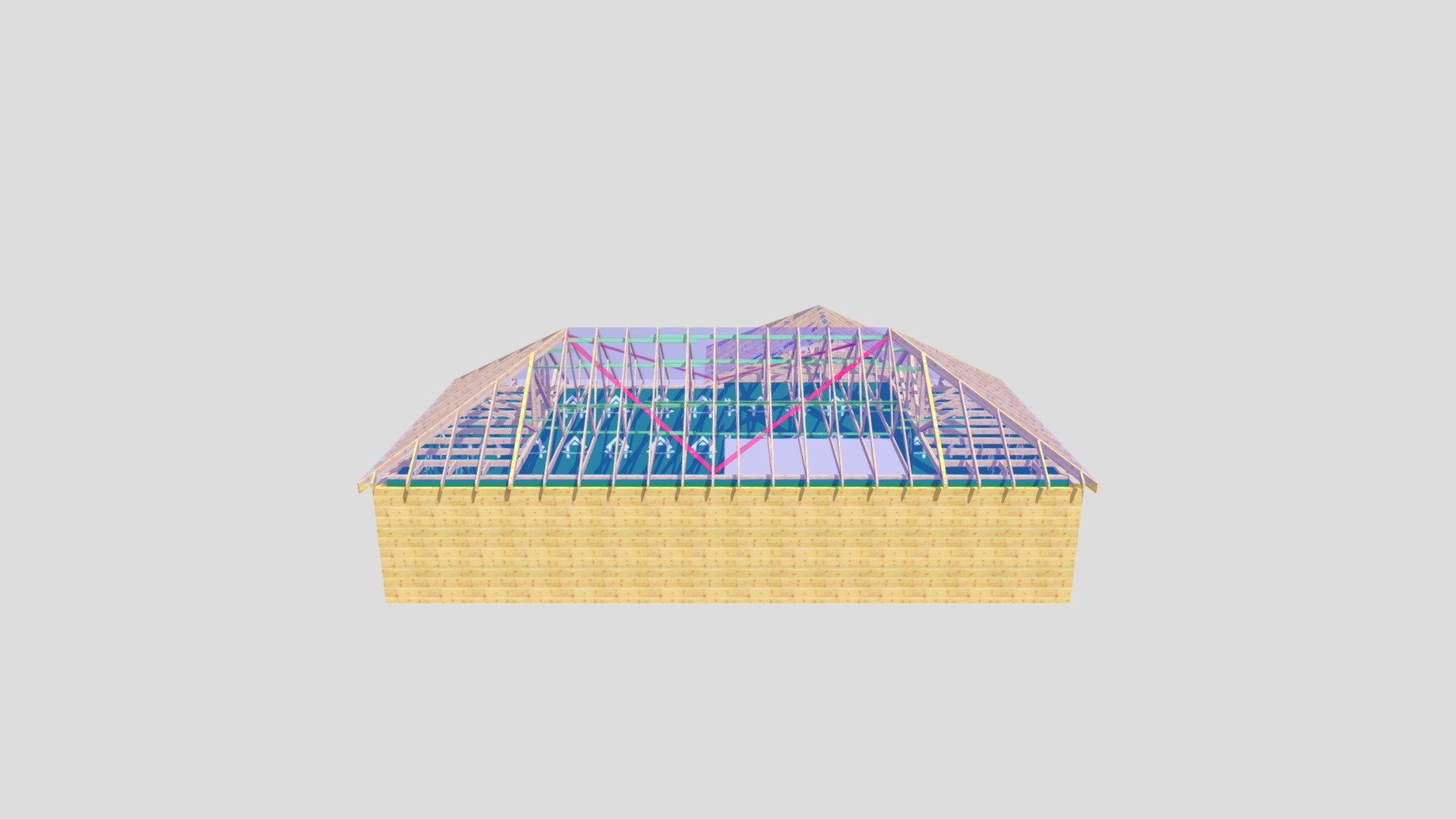 P13319B, Plot 3 Roof Layout