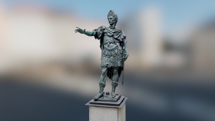 Statue Kaiser Augustus, Augsburg 3D Model