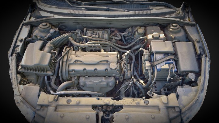 Двигатель / Engine Chevrolet Cruze 3D Model