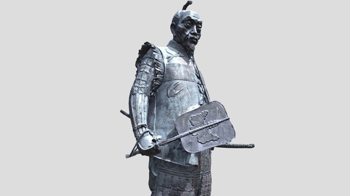 Statue of Hideyoshi Toyotomi 3D Model