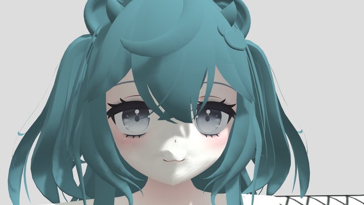 Anime girl 3D Model