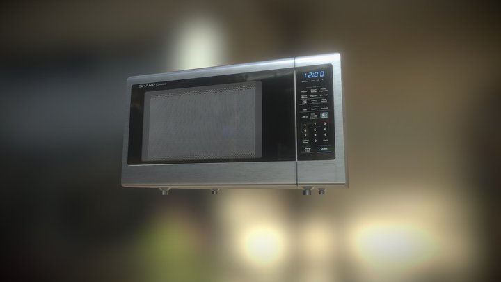 SHARP Countertop Microwave 3D Model