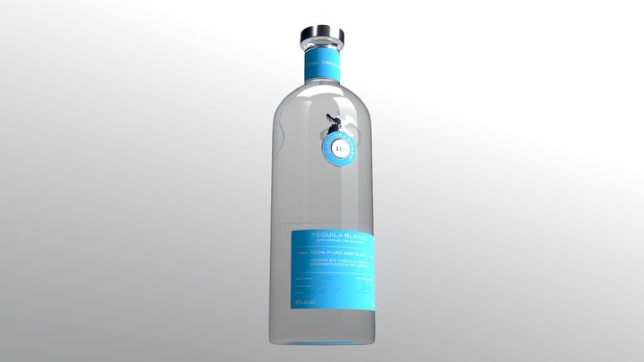 Tequila Blanco AR/VR model 3D Model