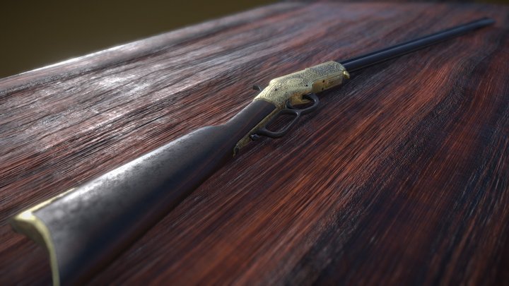 Henry Rifle 1860 3D Model
